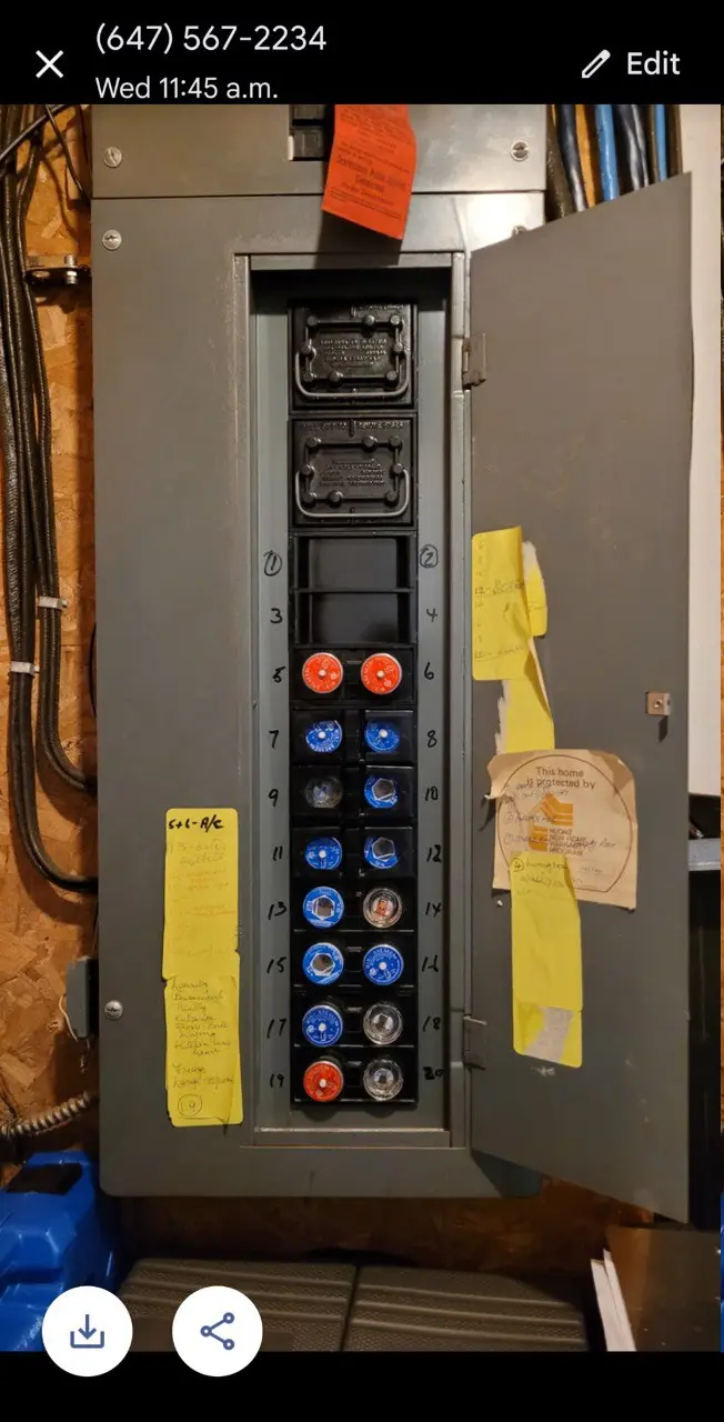 Fuse electrical panel upgrade — before